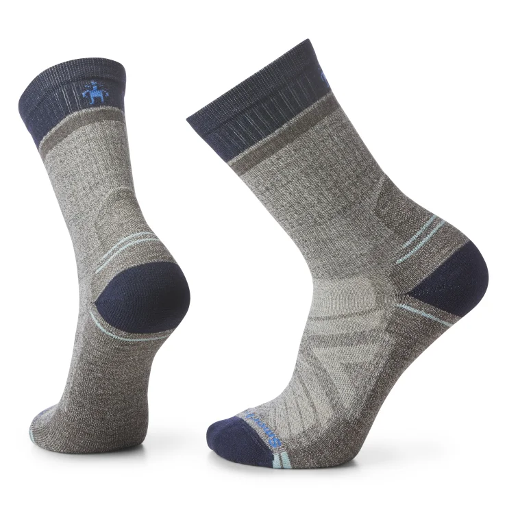 Hiking socks for road trips-Hike Light Cushion Winding Trail Crew Sock - Taupe/Natural Marl