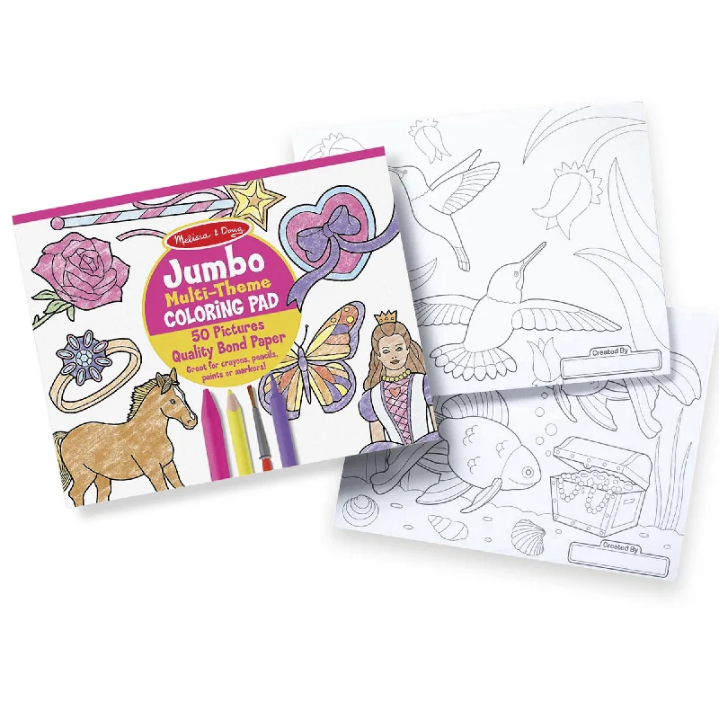 Jumbo Coloring Pad-pink