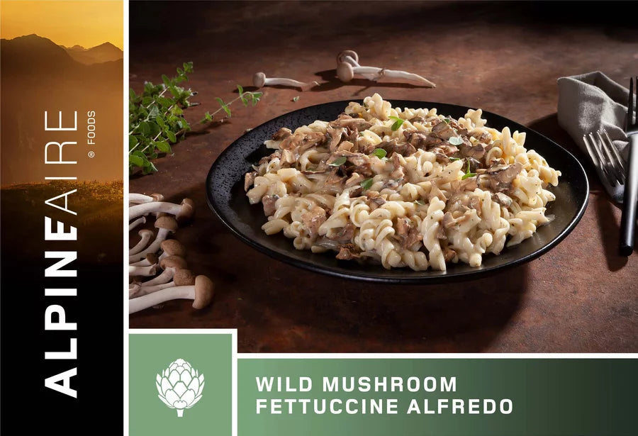 Wild Mushroom Fettucine Alfredo (Vegetarian) (Gluten Free)