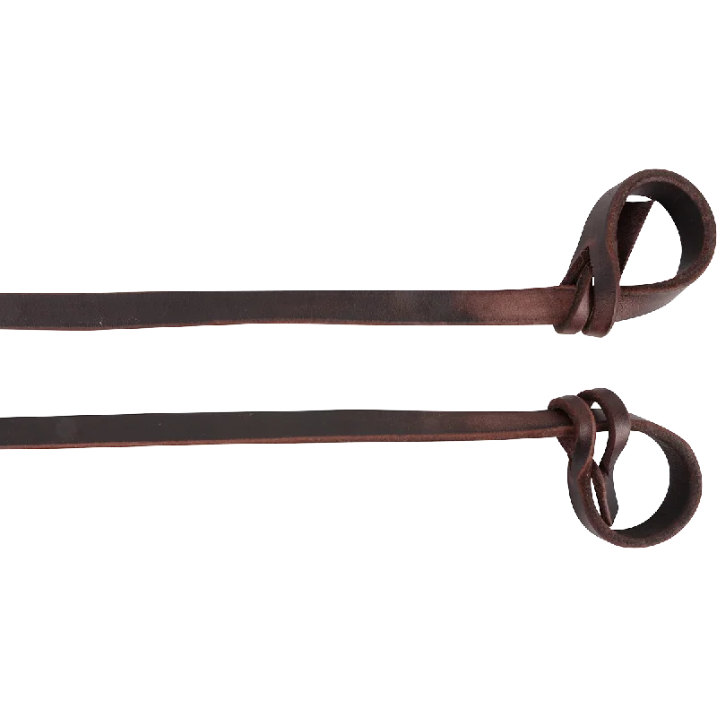 Latigo Split Reins with Looped Ends