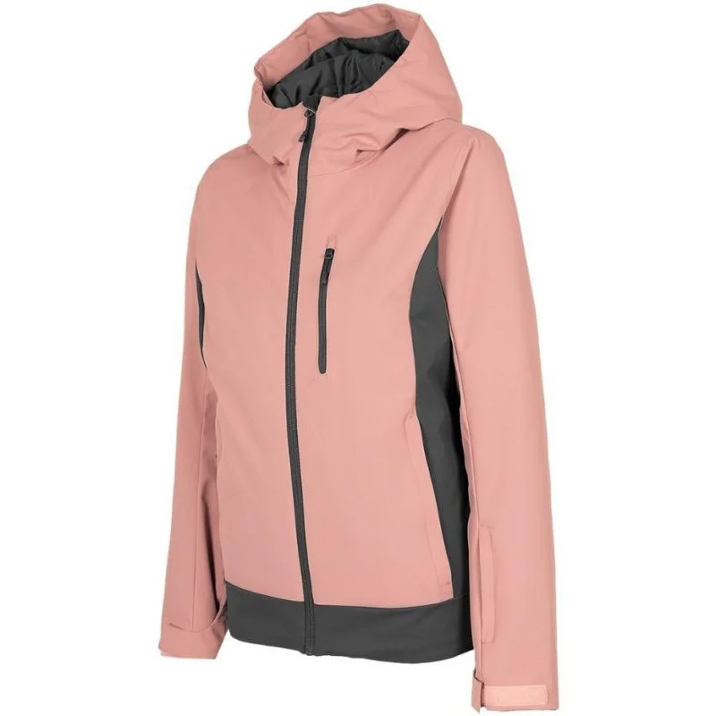 Hiking jackets tough gear-4F Womens Ski Jacket - Dark Pink