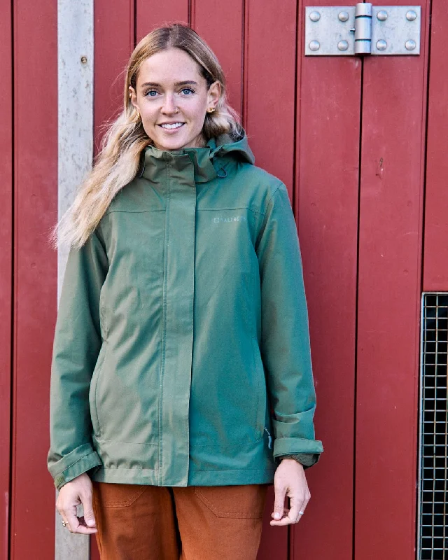 Hiking jackets breathable-Aubrey - Womens Waterproof Jacket - Green