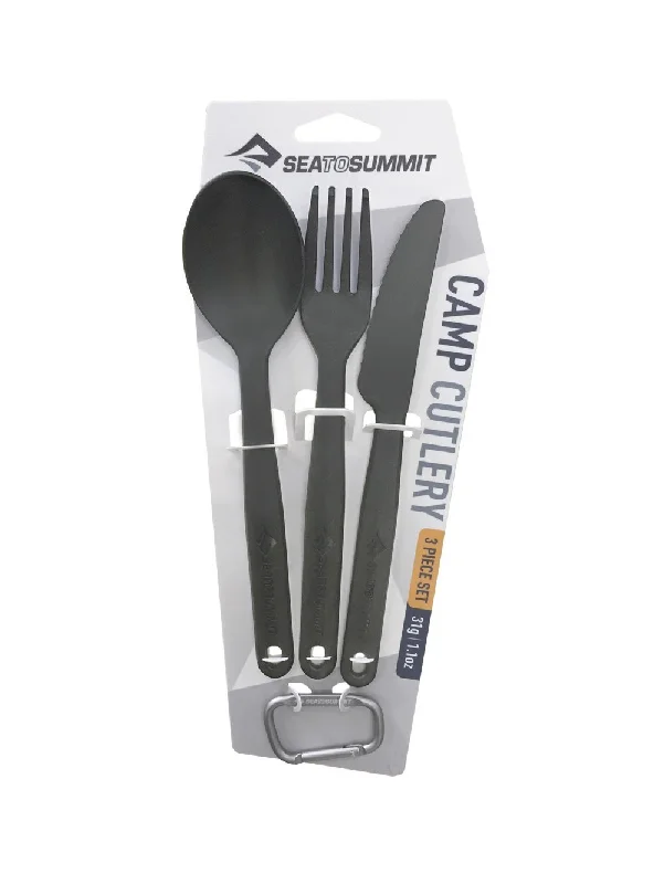 Sea To Summit Camp Cutlery Set 3pce Charcoal