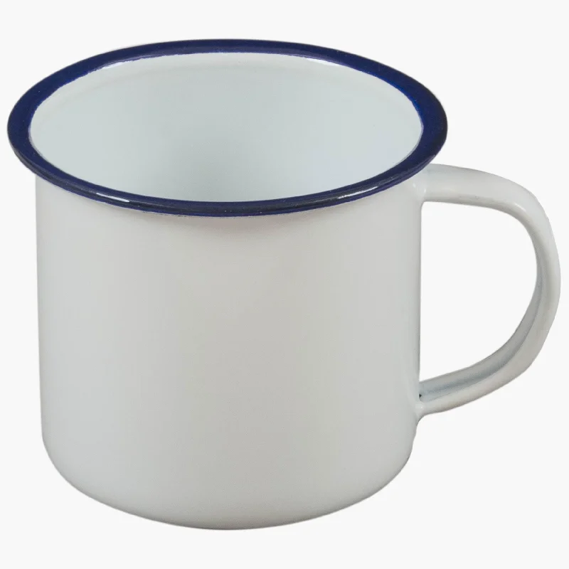 Enamel Vintage Camping Mug 280ml, White