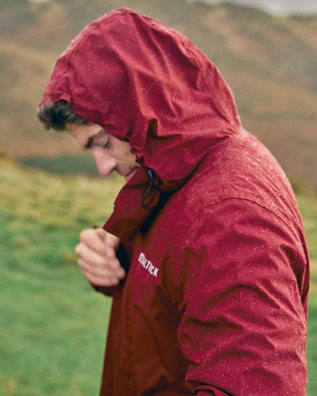 Hiking jackets flexible gear-Whistler II - Mens Waterproof Hooded Jacket - Red