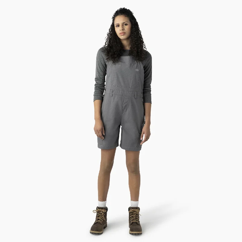 Hiking Shorts for rainy trails-Women's Cooling Ripstop Bib Shortalls