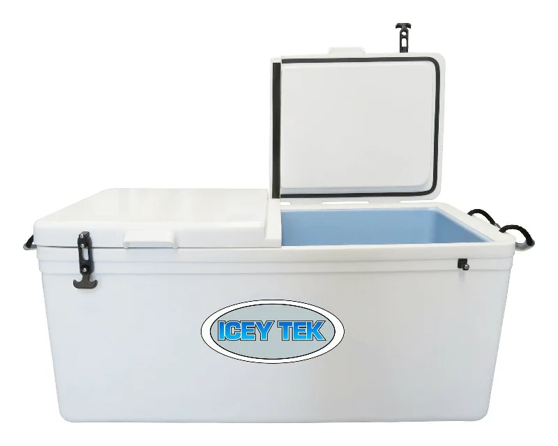 Icey Tek 115L White Split Lid Ice Box