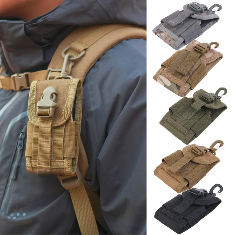 Climbing Bags neat straps-Climbing-bags-for-fast-access-climbing-tools-Universal Army Tactical Bag For Mobile Phone Hook Cover Pouch Case