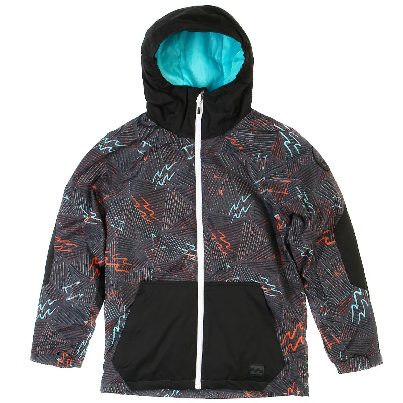 Hiking jackets plus-size fit-Billabong Junior Boys All Day Ski Jacket - Black Caviar