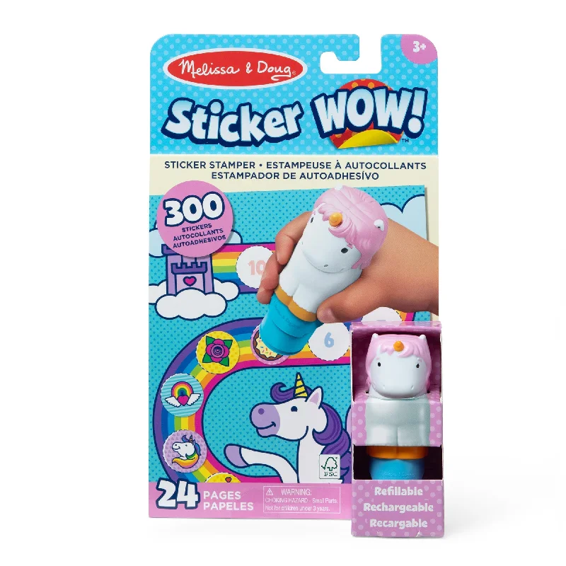 Sticker Wow! Unicorn With Books And Stickers