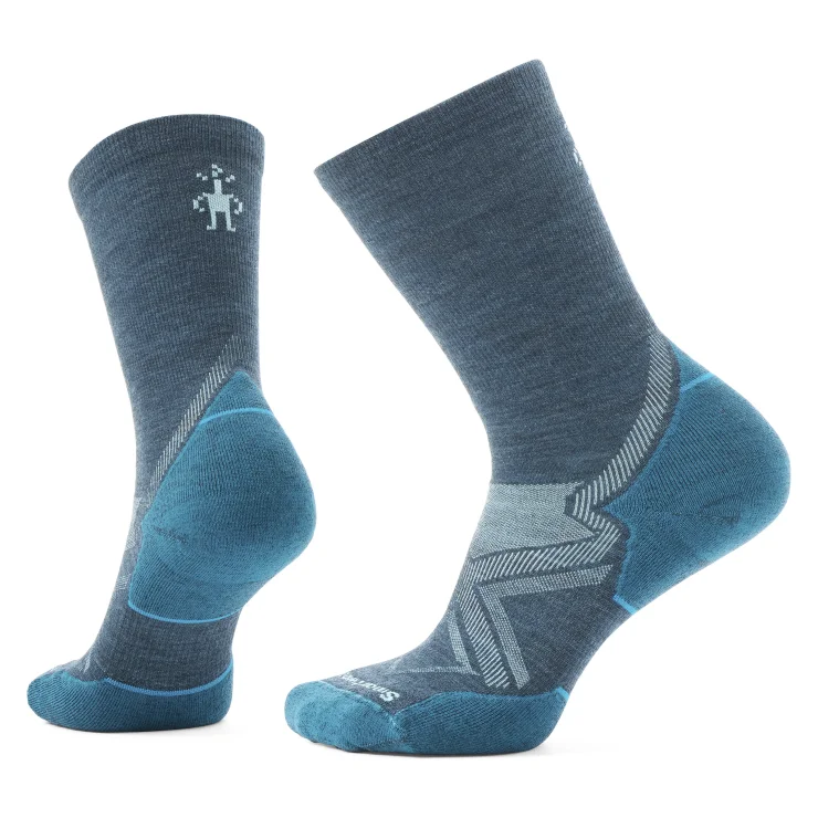 Hiking socks with ethical sourcing-Women's Run Cold Weather Targeted Cushion Crew Sock - Twilight Blue