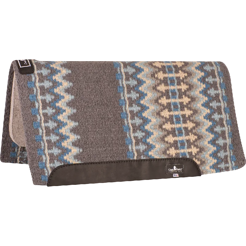 Classic Blanket Straight Pad - Charcoal / Malibu Blue