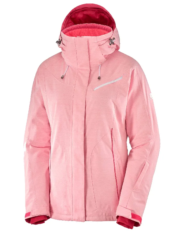 Hiking jackets men’s fit-Womens Fantasy Ski Jacket - Calypso Coral