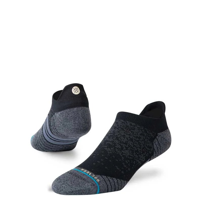 Hiking socks with trail curves-Stance Unisex Run Tab Sock - Black