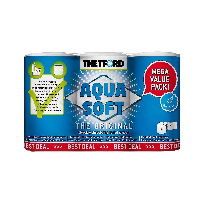 Thetford Aqua Soft Toilet Paper 6 Pack