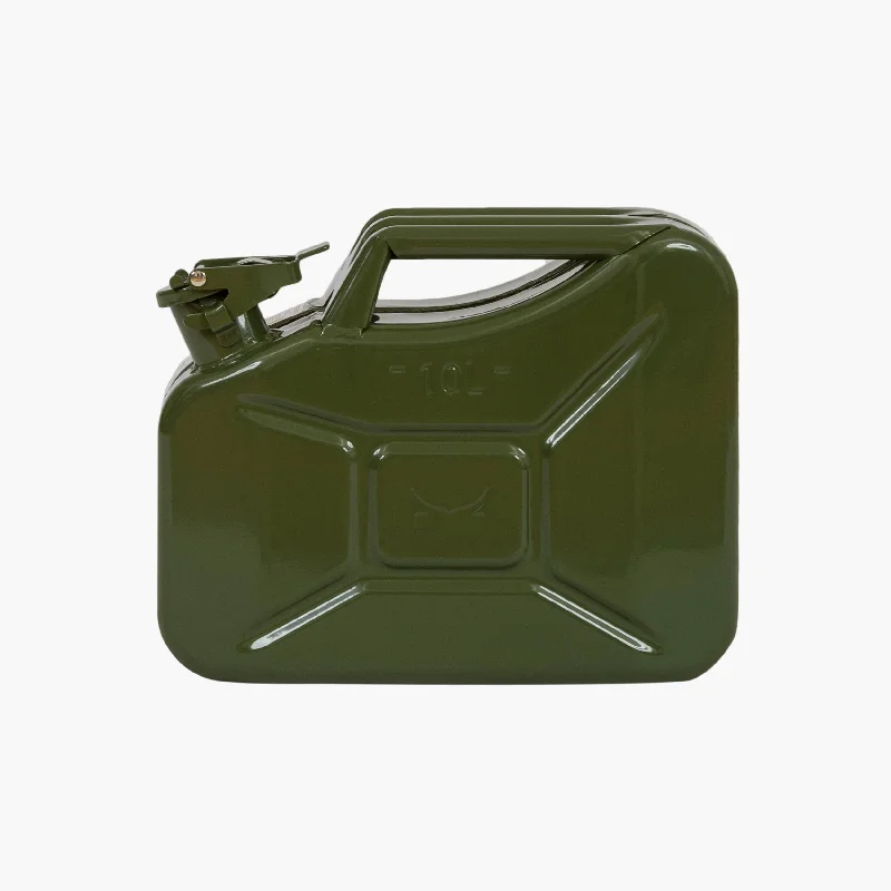 Steel Jerry Can Water Carrier, 10L with locable spout