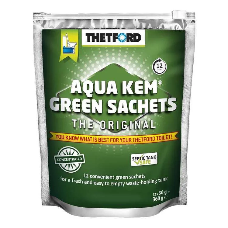 Thetford Aqua Kem Green Sachet Toilet Chemical