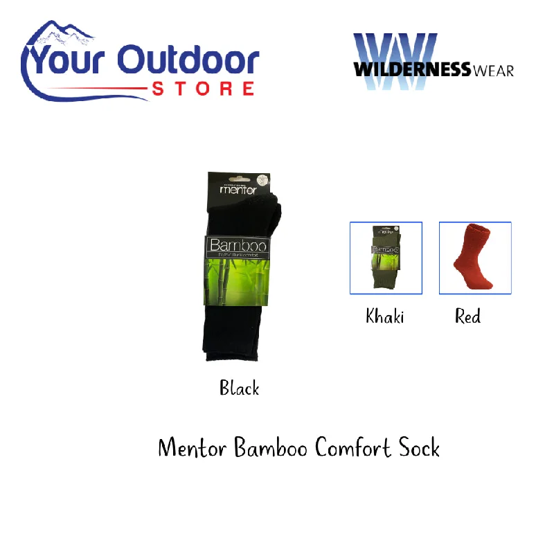 Hiking socks with trail celebrations-Mentor Bamboo Comfort Sock