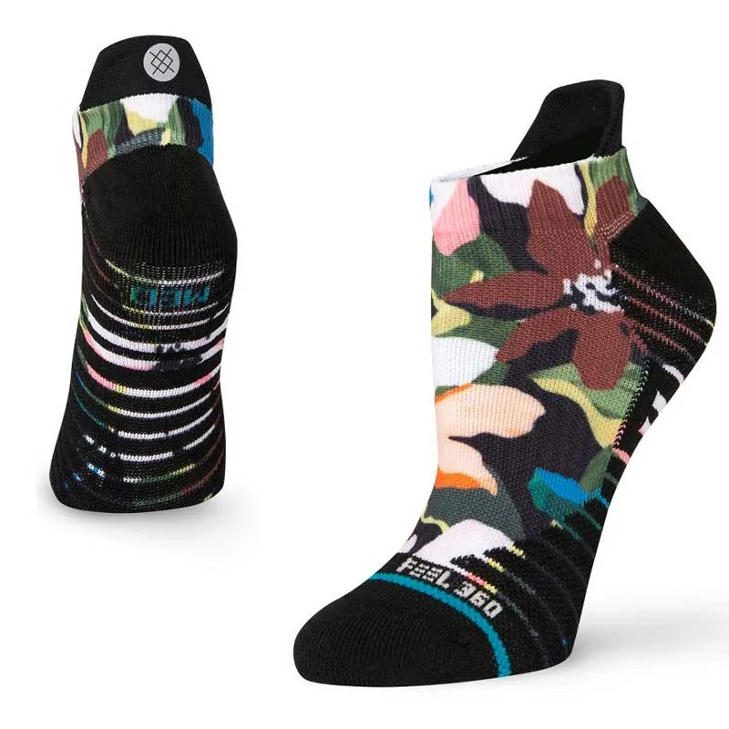 Hiking socks with trail paths-Stance Womens Expanse Tab Sock - Black