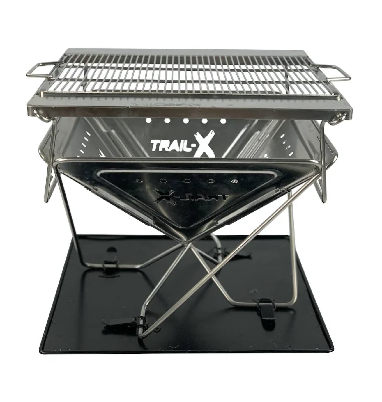 Trail-X Regular Stainless Steel Large BBQ Fire Pit