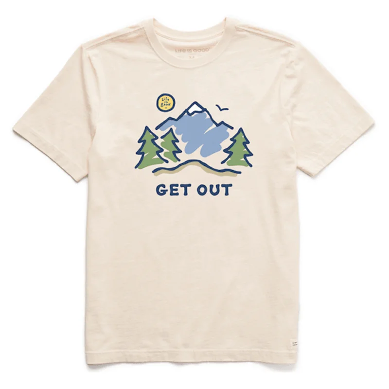 Hiking Shorts with drawstrings-Men's Get Out Mountain Short Sleeve Tee