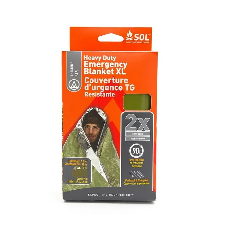 SOL Heavy Duty Emergency Blanket XL