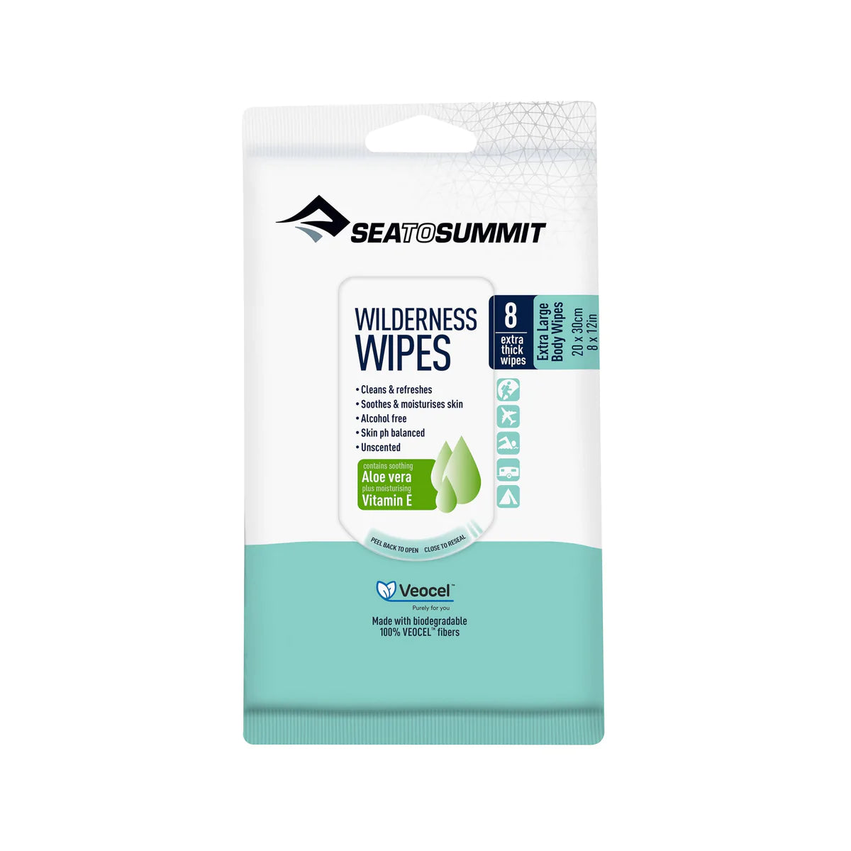 SEA TO SUMMIT XLarge Wilderness Wipes 8 Pack