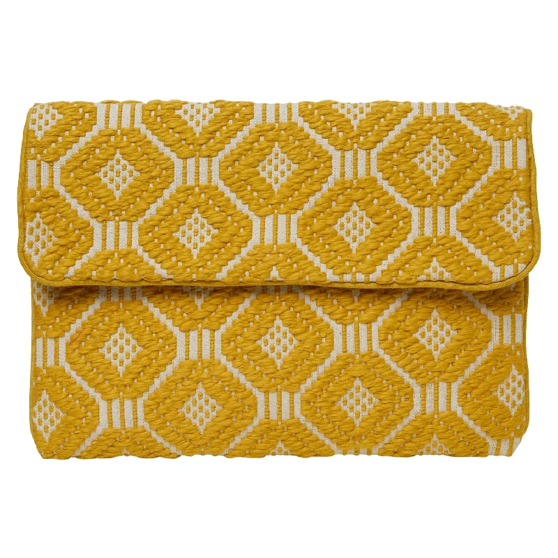 Climbing Bags jolt-steady-Climbing-bags-for-extreme-weather-climbs-Woven Cotton Clutch Bag - Yellow