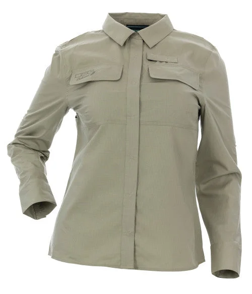 Hiking shirt stretch green-DSG Plus Size Field Shirt