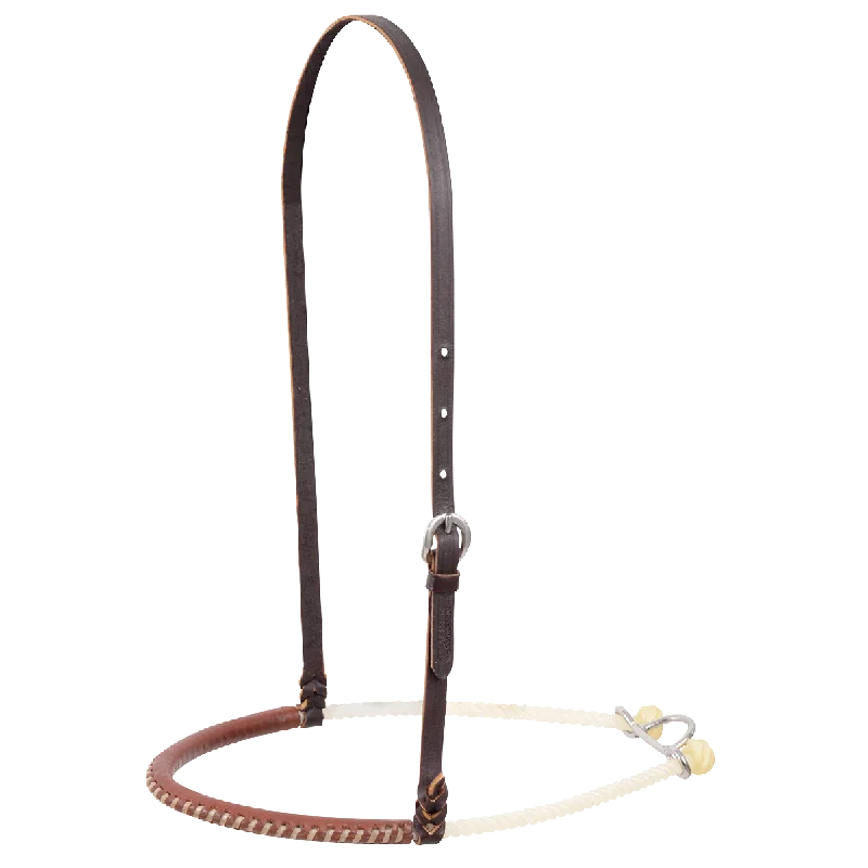 Single Rope Noseband Rawhide Lace -Natural