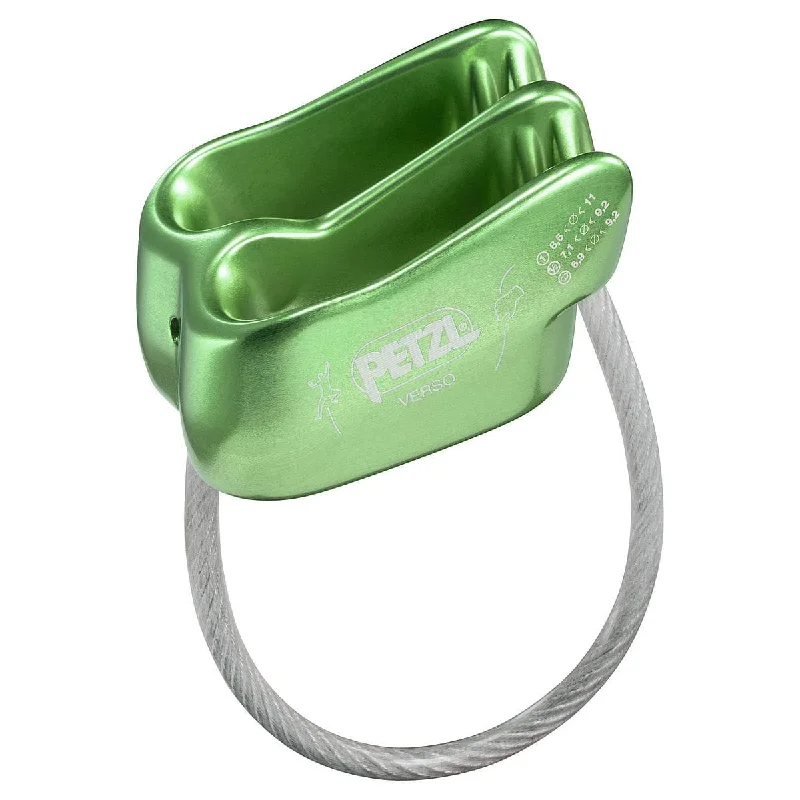 Verso - Compact, Lightweight Belay / Rappel Device - Green