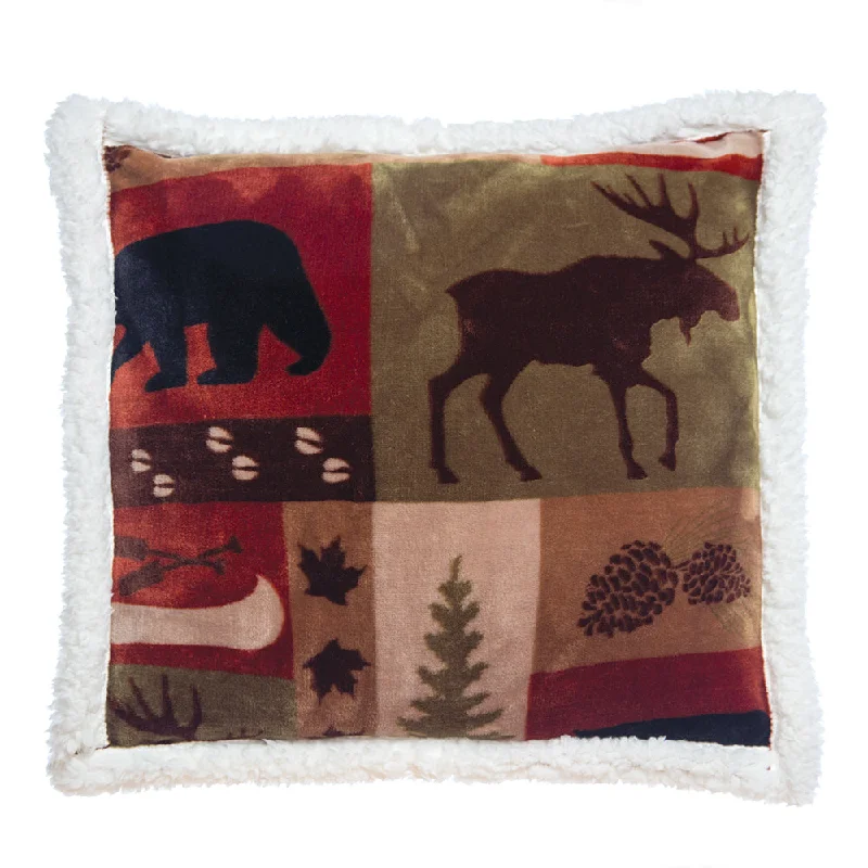 Decorative Pillow Patchwork Lodge