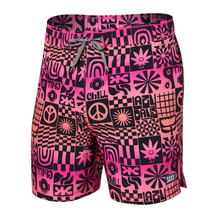 Hiking Shorts for anniversaries-Men's Oh Buoy Stretch Volley Swim Short