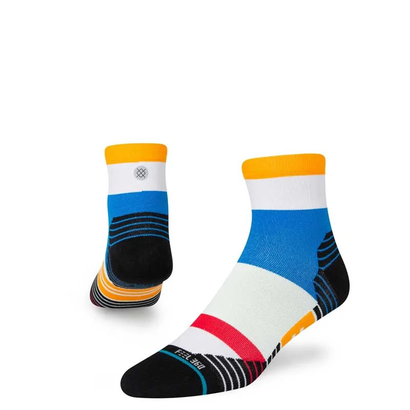 Hiking socks with trail weight-Stance Unisex Rate Quarter Sock - Grey