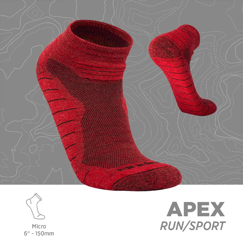 Hiking socks for Instagram posts-Alpaca Merino Socks Run Sport Socks | Apex