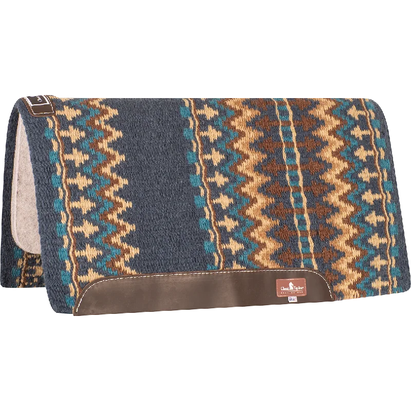 Classic Blanket Straight Pad - Navy / Chestnut