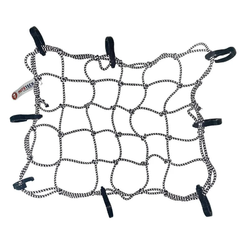 Reflective Flexi Hook Bungee Net - 15"x12" - Black