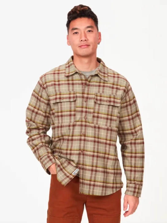 Hiking shirt plus-size performance-Men’s Doran Midweight Flannel Shirt