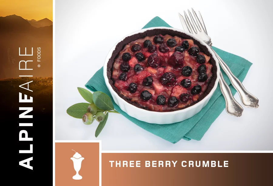 Three Berry Crumble (Vegetarian)