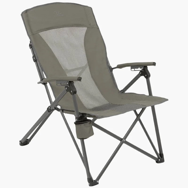 Balvenie Recliner Camping Chair, Charcoal