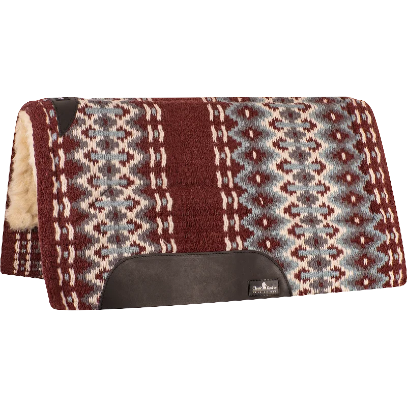 SensorFlex Blanket Straight Pad - Burgundy / Blue