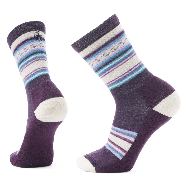 Hiking socks with ranger style-Everyday ReGarita Crew Sock - Purple Iris