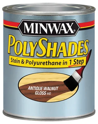 Polyshades Wood Stain Finish QUART - GLOSS - ANTIQUE WALNUT