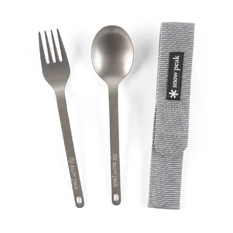 Titanium Fork & Spoon Set