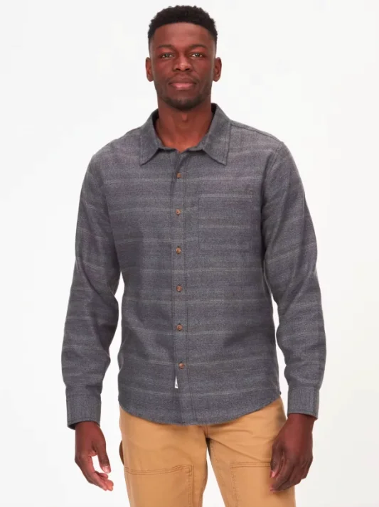 Hiking shirt outdoor trail-ready-Men's Fairfax Novelty Heathered Lightweight Flannel Shirt