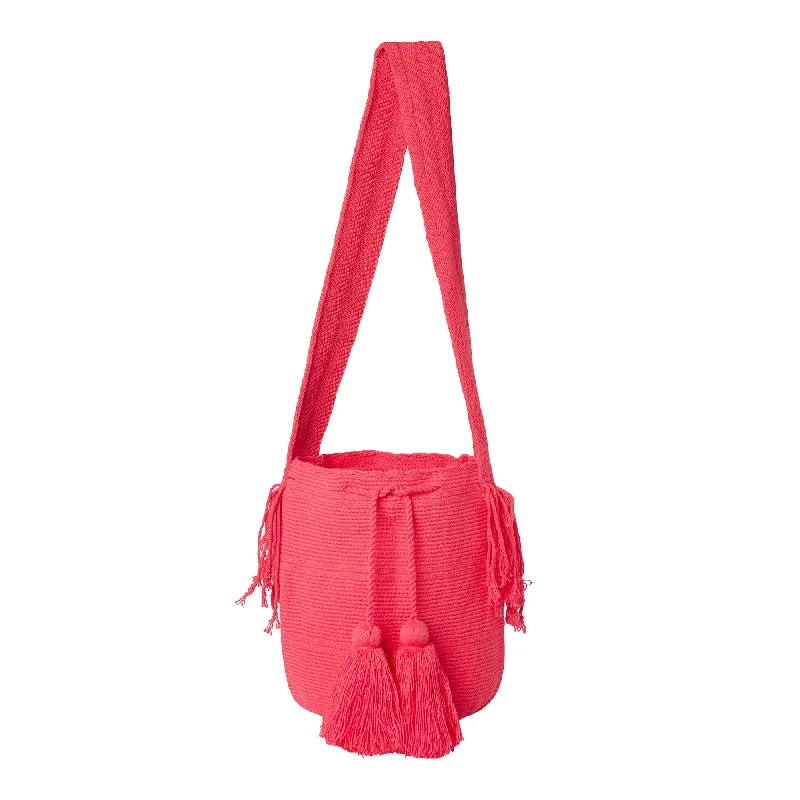 Climbing Bags clip-on buckles-Climbing-bags-for-rough-expedition-climbs-Neon Pink South American Cross Body Bag