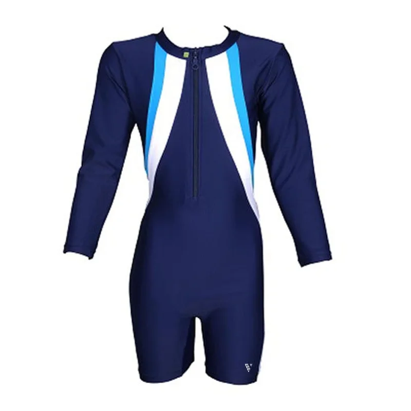 Kids Unisex One Piece Sports Suit / Swim Suit - The Boost - Blue