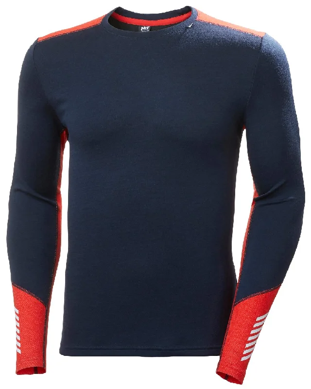 Helly Hansen Mens Lifa Merino Midweight Crew Base Layer