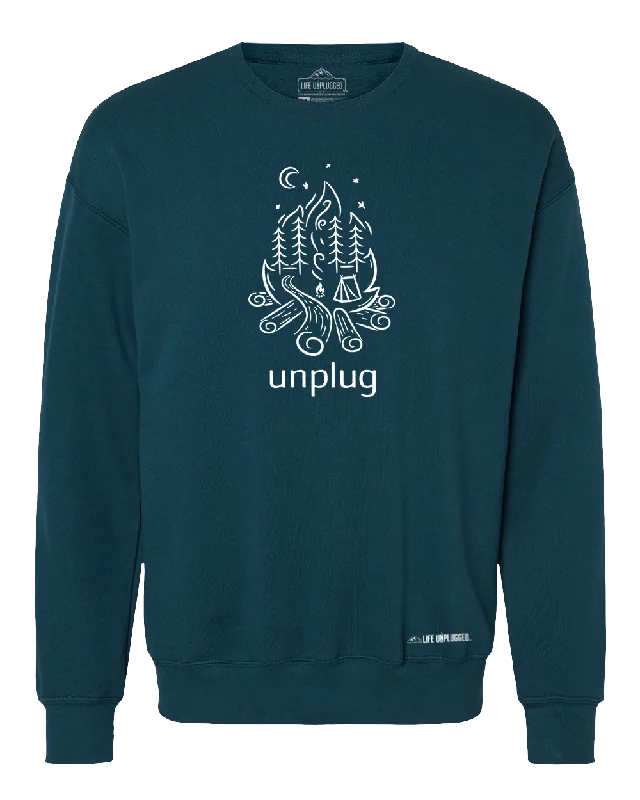 Hiking shirt spring trekking-LIMITED DROP! Campfire Camping Scene Midweight Super Soft Crewneck Sweatshirt