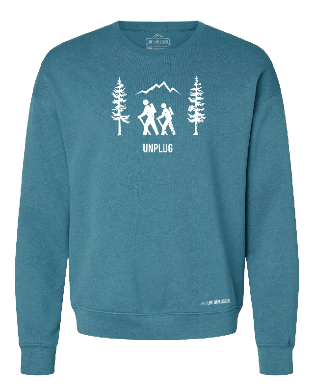 Hiking shirt waterproof outdoor-Hiking Scene Midweight Super Soft Crewneck Sweatshirt